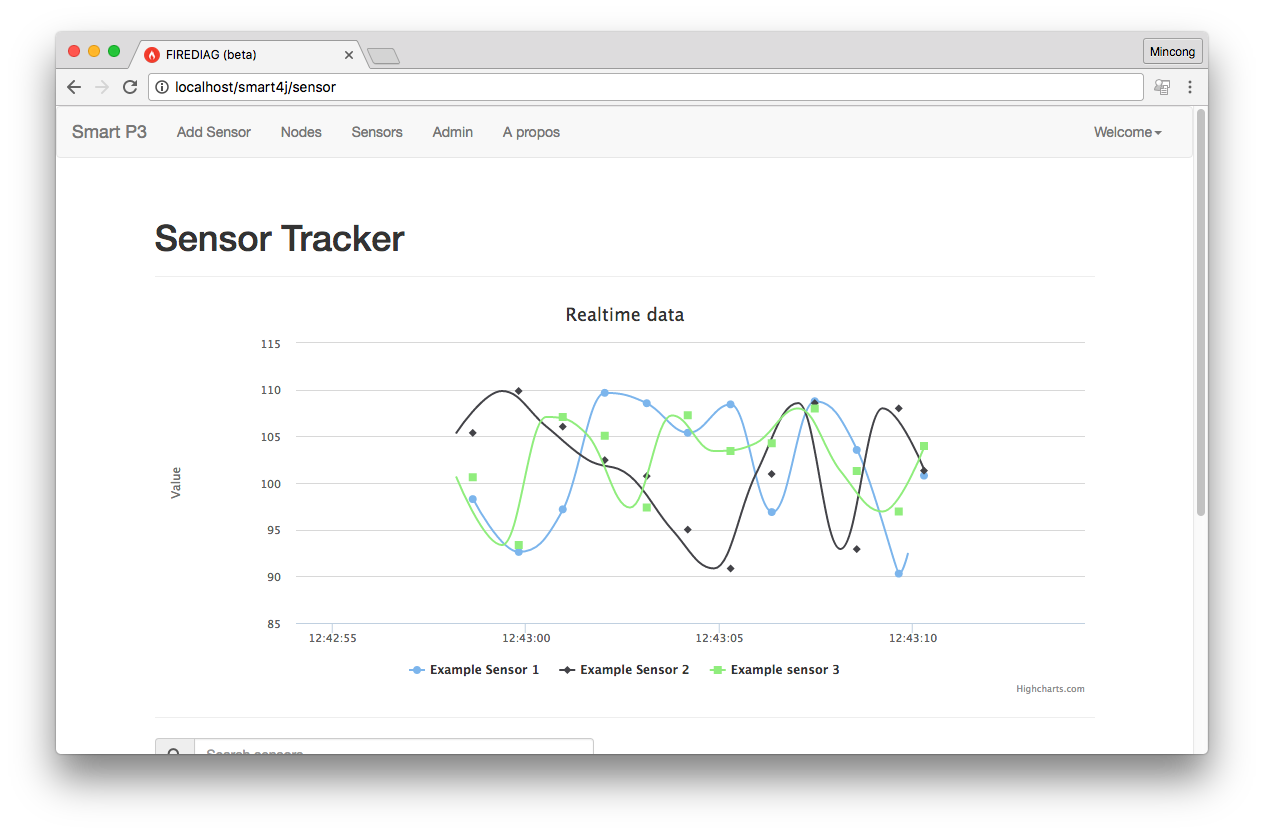 Smart P3 - Web UI / sensor