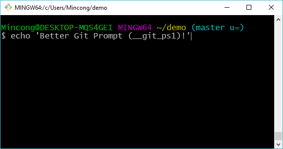 git for windows bash