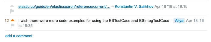 Stack Overflow: not enough code examples about ESTestCase